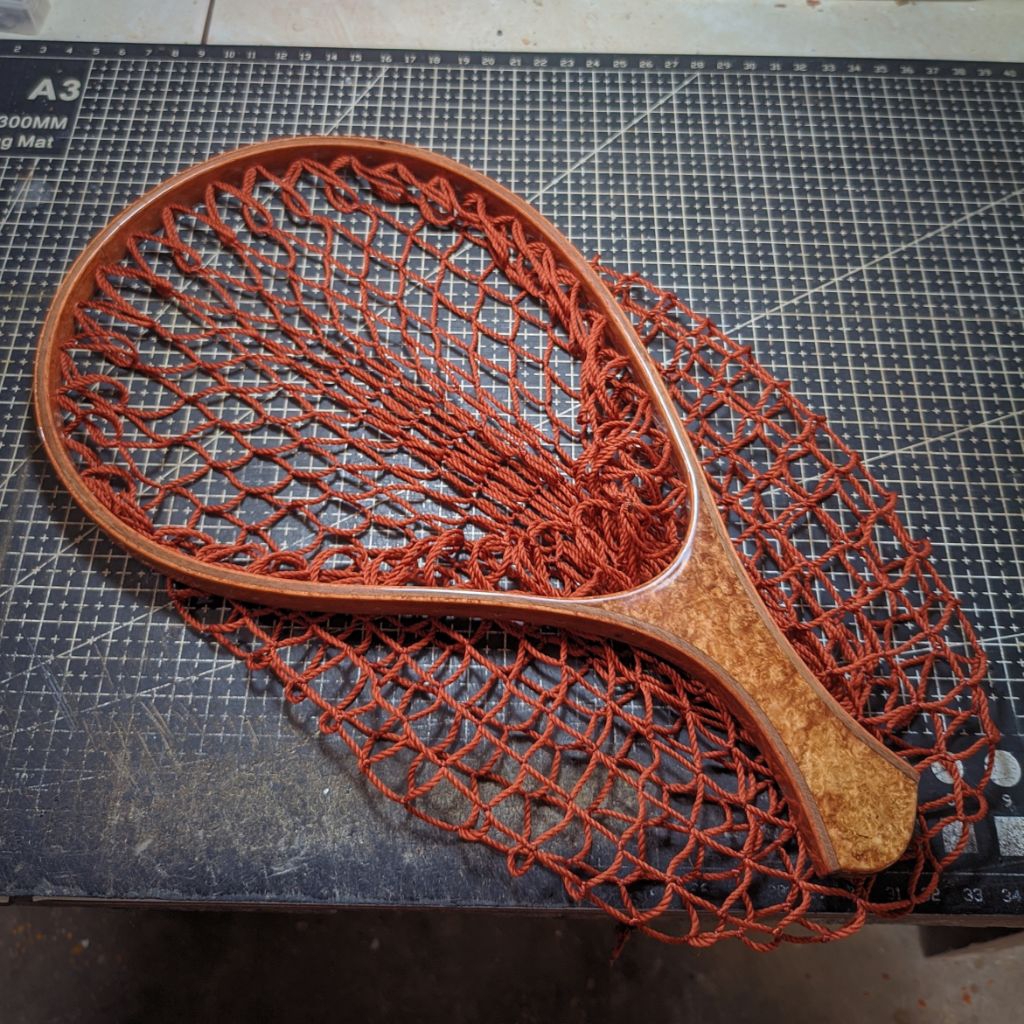 landing net kayu handmade