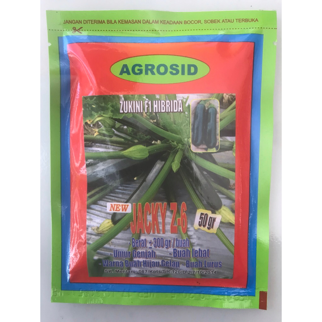 Benih Jacky Z-6 F1 50 g (Zukini)