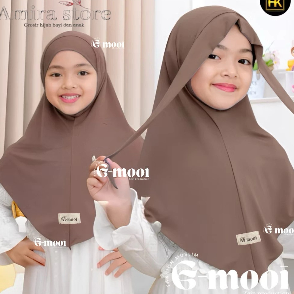 G-MOOI Jilbab anak bayi 1-8 tahun BERGO FRENCH KHIMAR hijab anak bayi kerudung anak bayi hijab anak