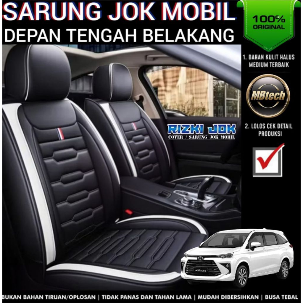 sarung jok mbtech mobil all new avanza all new xenia 2022 - 2026 Avanza G E GR sport xenia X R