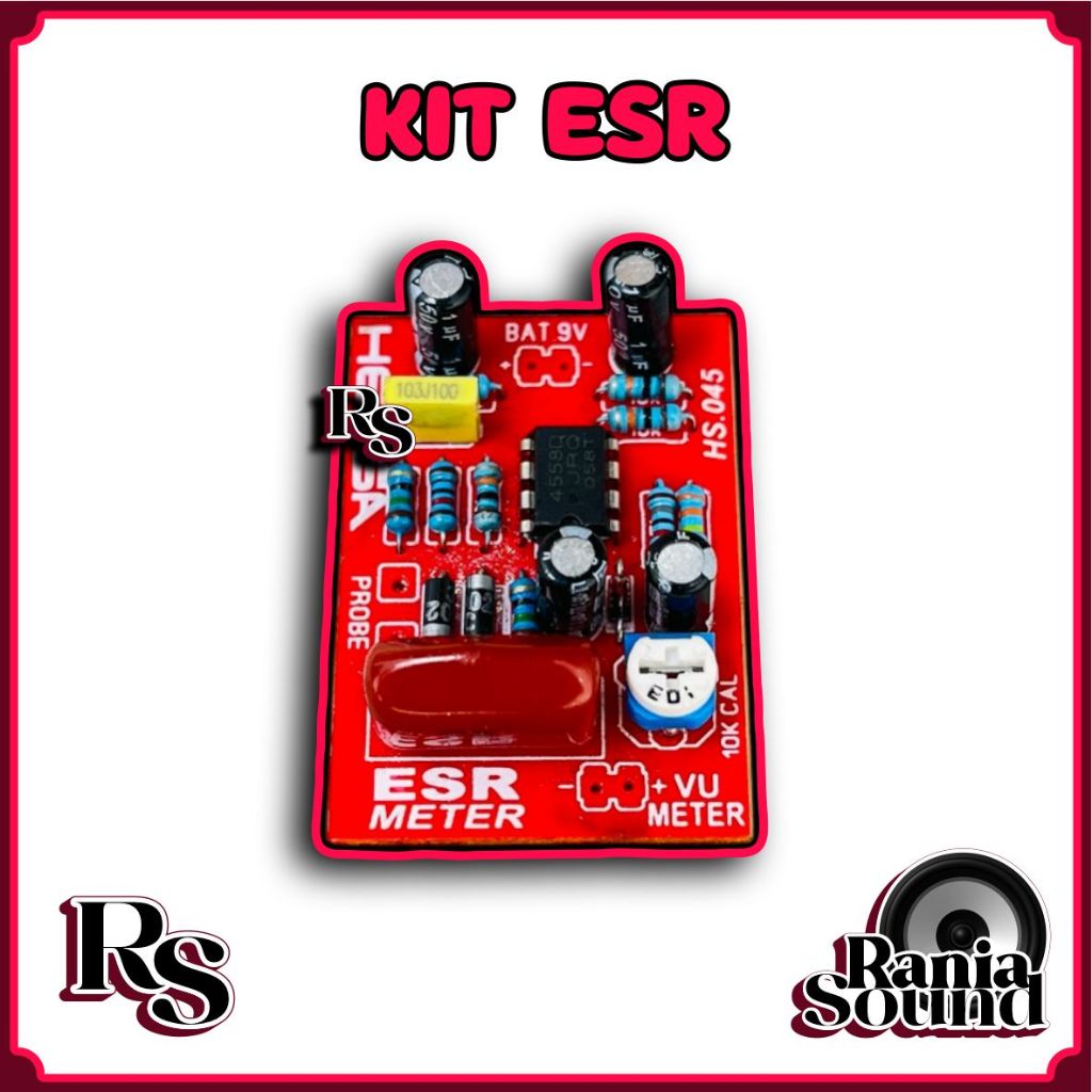 (DRIVER) Kit ESR Meter JRC 4558 ups