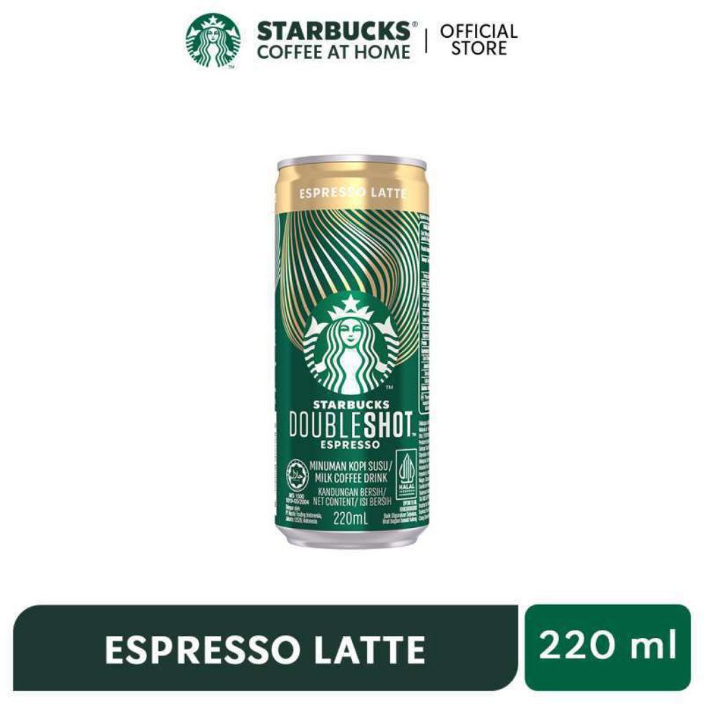 Kopi Susu Kaleng Starbucks Coffee Doubleshoot Espresso 200ml (4 x 220ml)