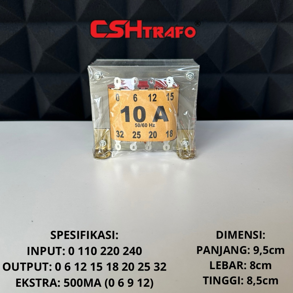 Trafo Kotak CSH Best Quality 10A Non CT & CT 42V 45V 55V 65V 100% Tembaga Murni