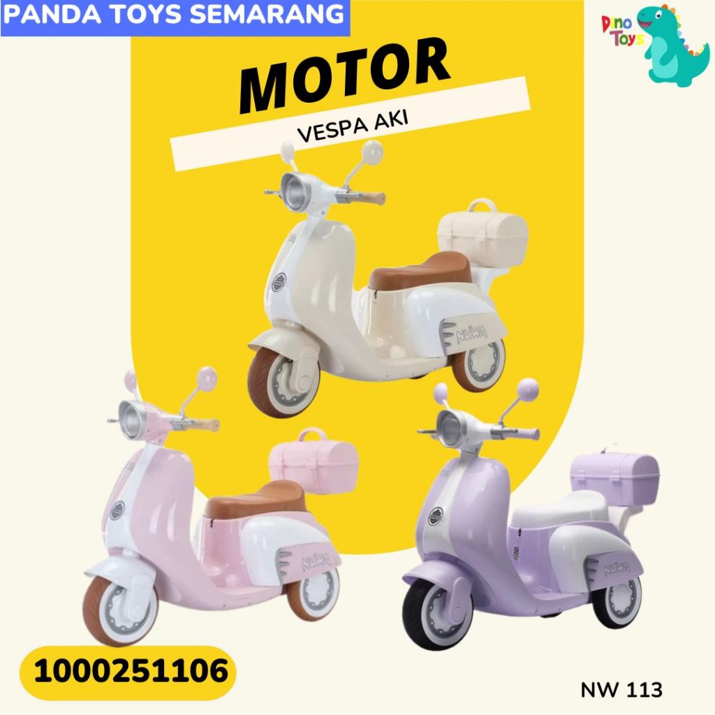 MOTOR AKI ANAK VESPA AKI NUWA 113 NW 113 VESPA AKI ANAK DINO TOYS UNGARAN dinotoys