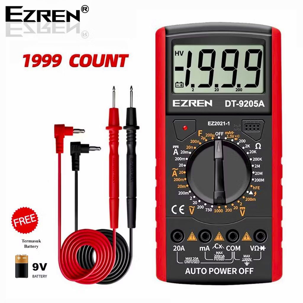 HS - ezren avometer digital DT9205A