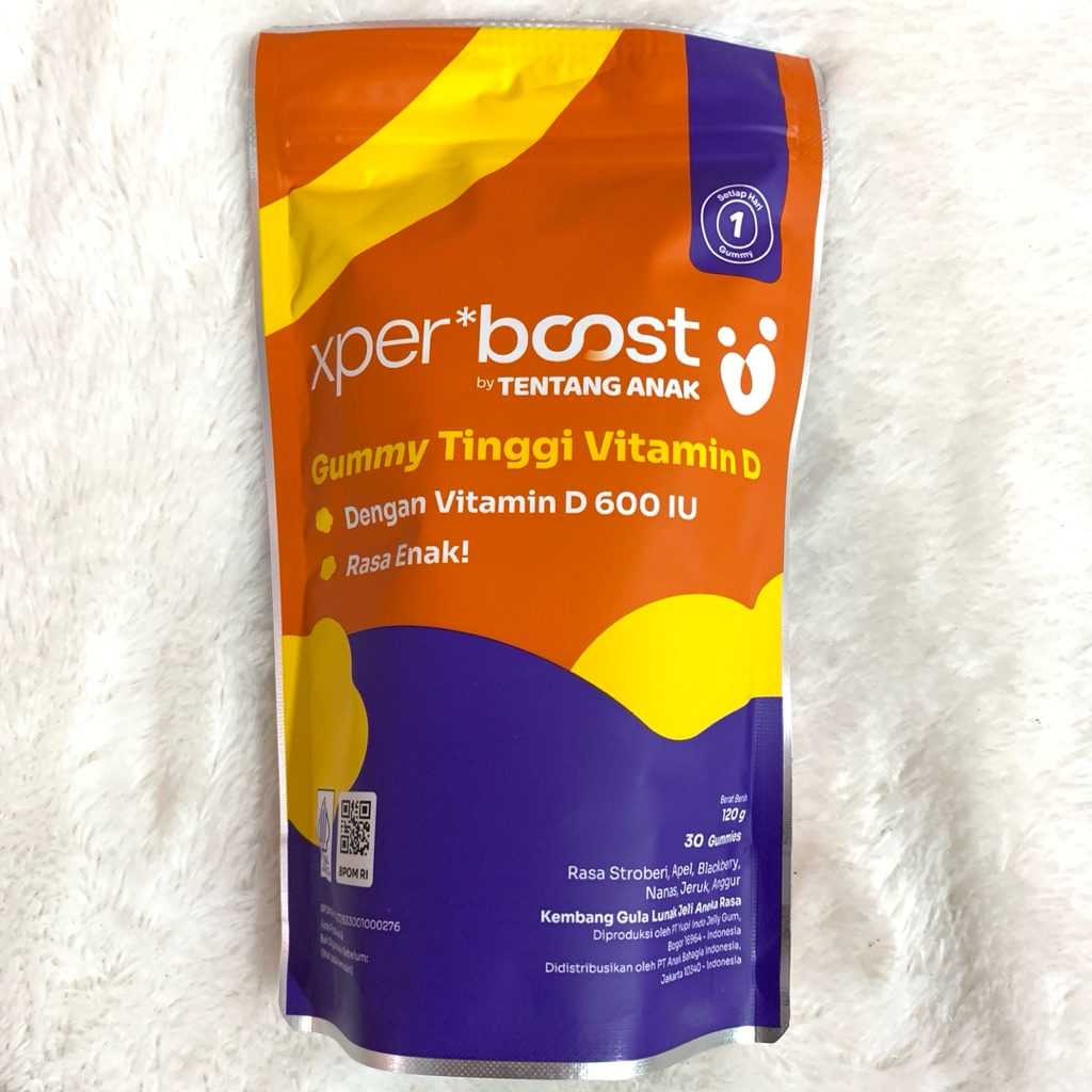 Xpertboost TentangAnak Gummy Vitamin D 600 IU Suplemen Vitamin D Anak dan Keluarga Original