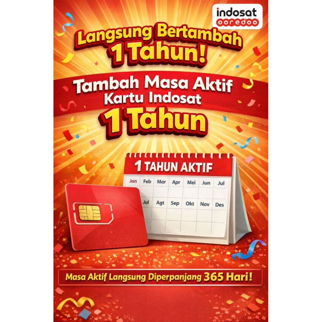 Masa Aktif Kartu Indosat 1 Tahun | Perpanjang Masa Aktif Indosat 1 Tahun