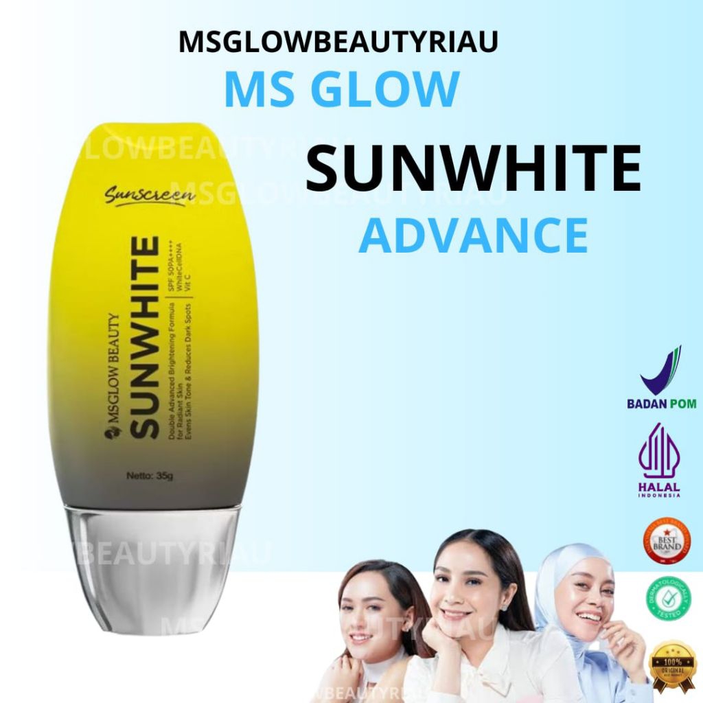 MS GLOW - SUNWHITE ADVANCE VIT C - SUNSCREEN MS GLOW SPF 50PA++++