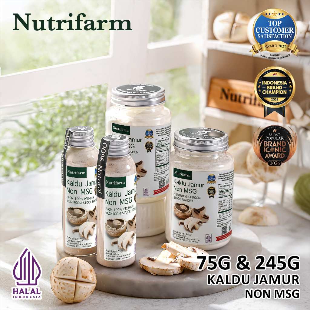 Kaldu Jamur Bubuk 75g 245g Mpasi Bayi Non Msg Bubuk