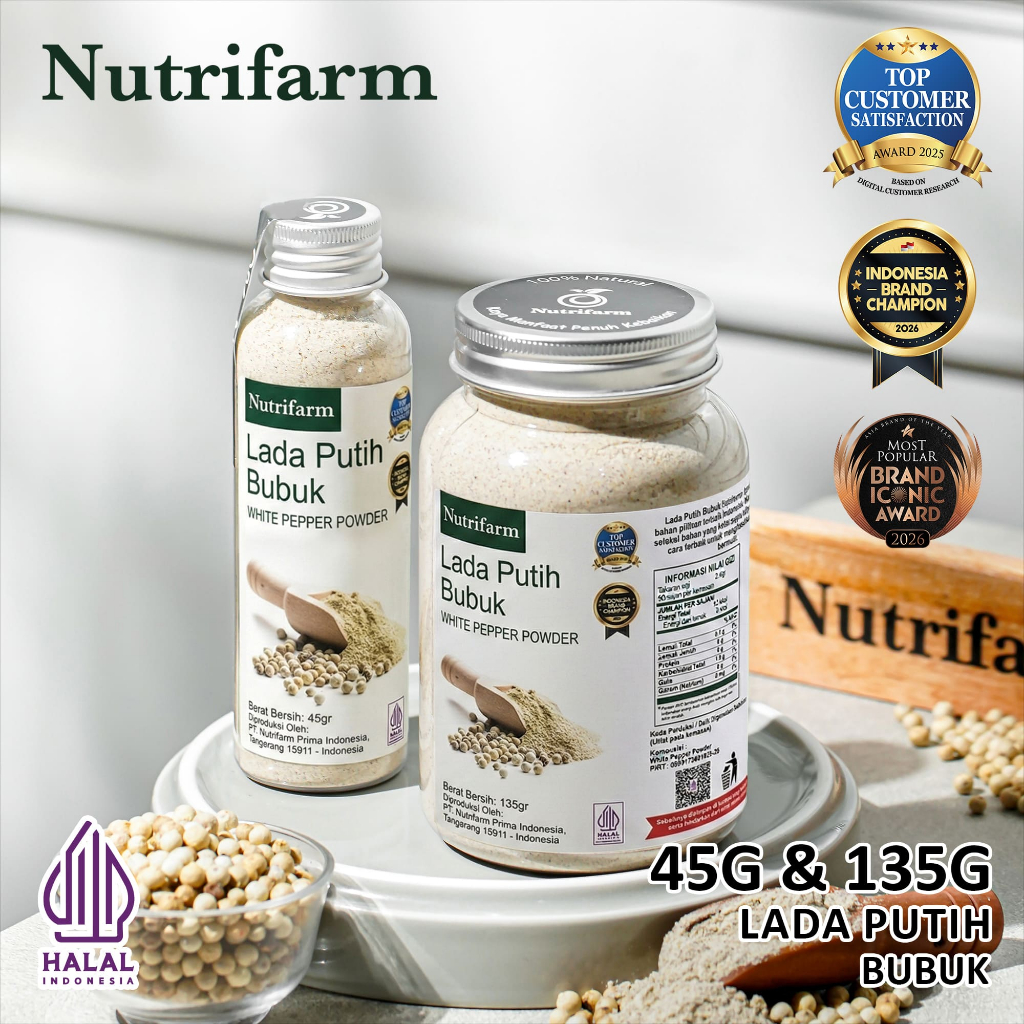 Nutrifarm Lada Putih Bubuk 45gr 135gr