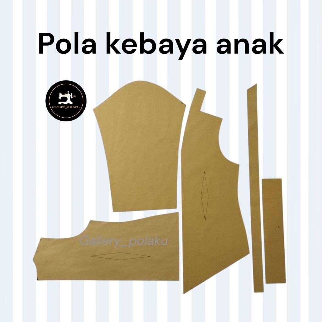 pola kebaya anak(pola instan)