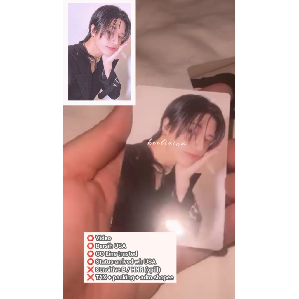 [BACA DESK] ATEEZ WOOYOUNG GOLDEN HOUR HELLO82 PEARL USA EXCLUSIVE PHOTOCARD PC