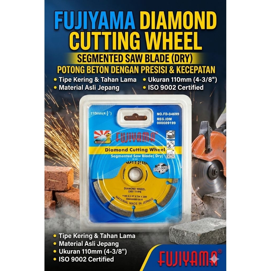 Mata Pisau Potong Keramik Fujiyama Peralatan Rumah Tangga Potong Gunting Granit Mata Gerinda Origina