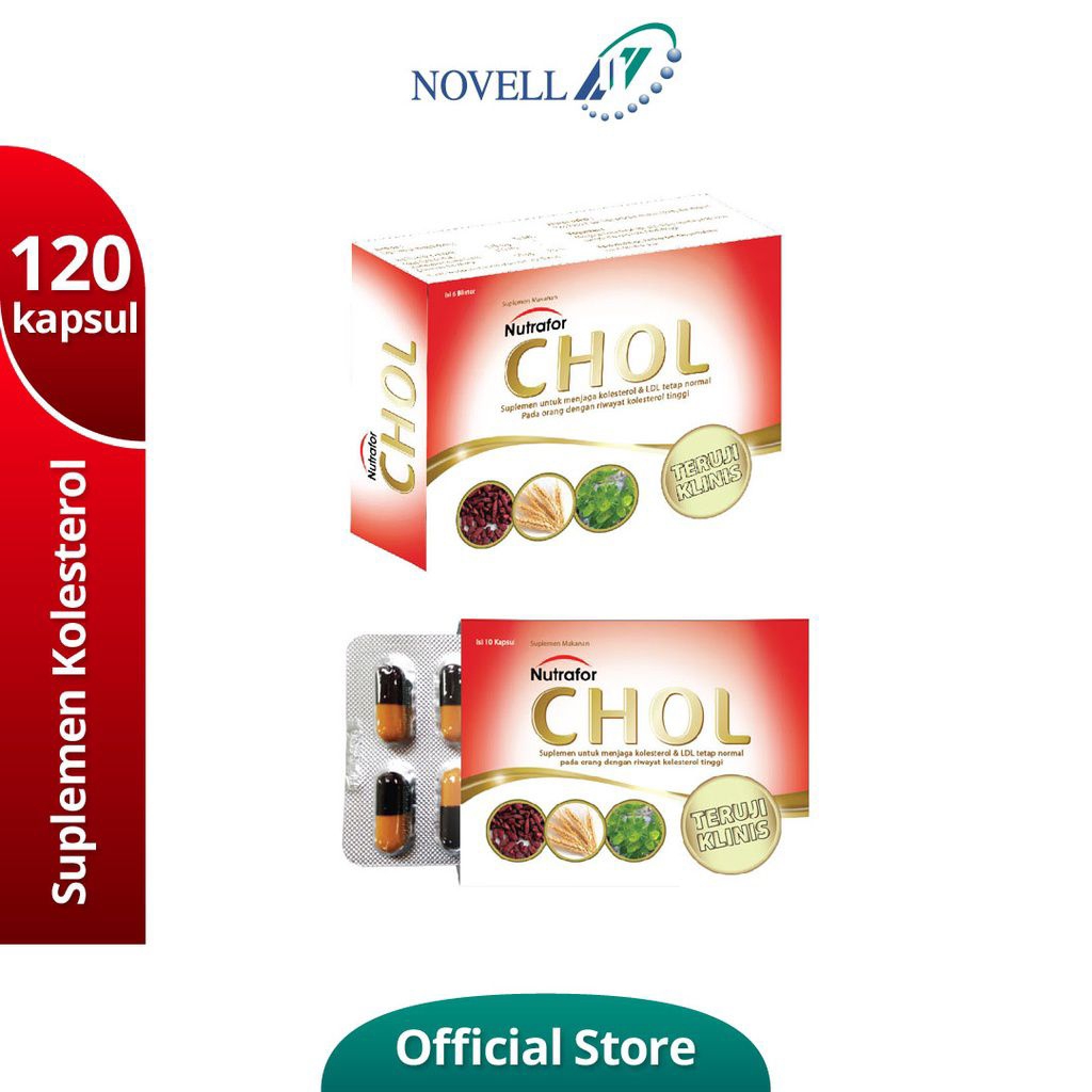 Nutrafor Chol obat herbal ampuh untuk menurunkan kolesterol dan lemak jahat dalam darah