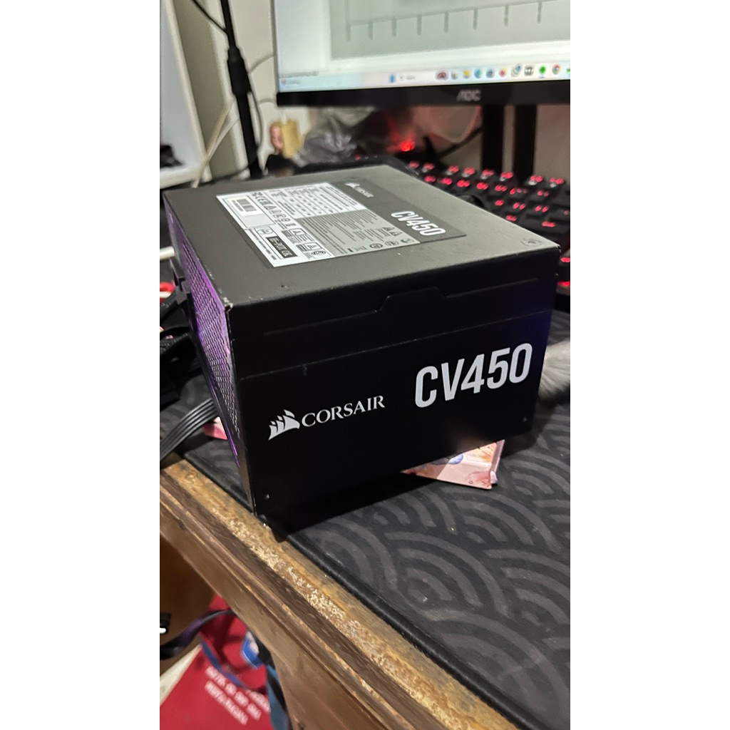 Psu Corsair CV450 80+ Bronze Unit only + Cable power Second Normal