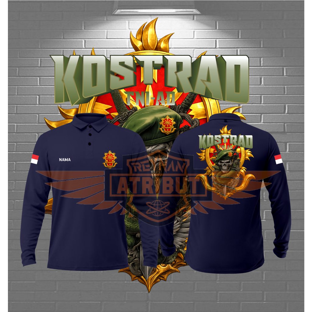 kaos wangki lengan panjang kostrad/ kaos wangki tni ad