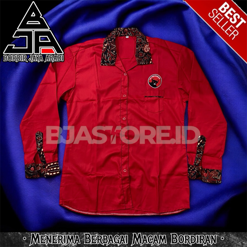 Kemeja PDI Perjuangan Wanita Terbaru