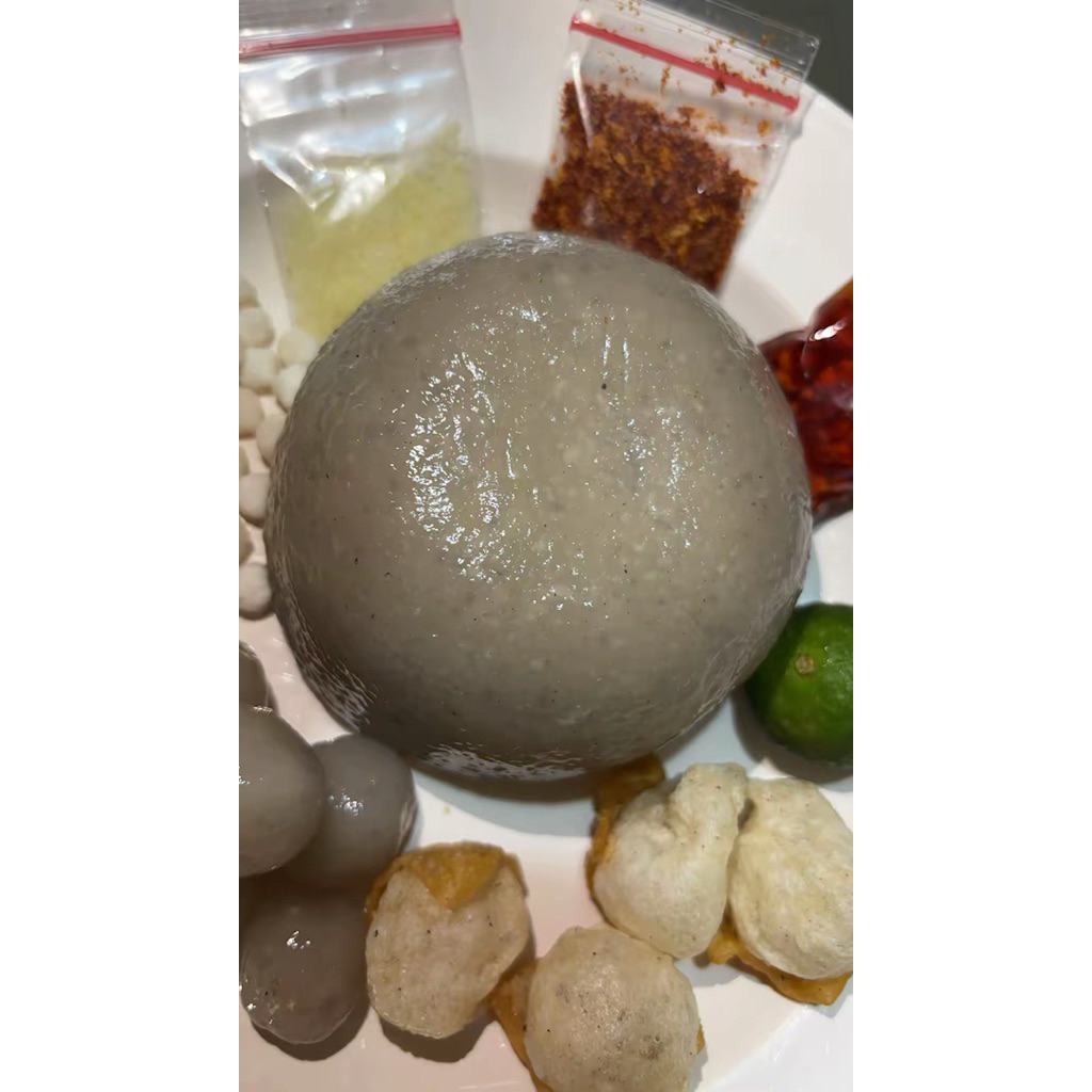 Cilok Jumbo Gepeng Isi Ayam Suwir