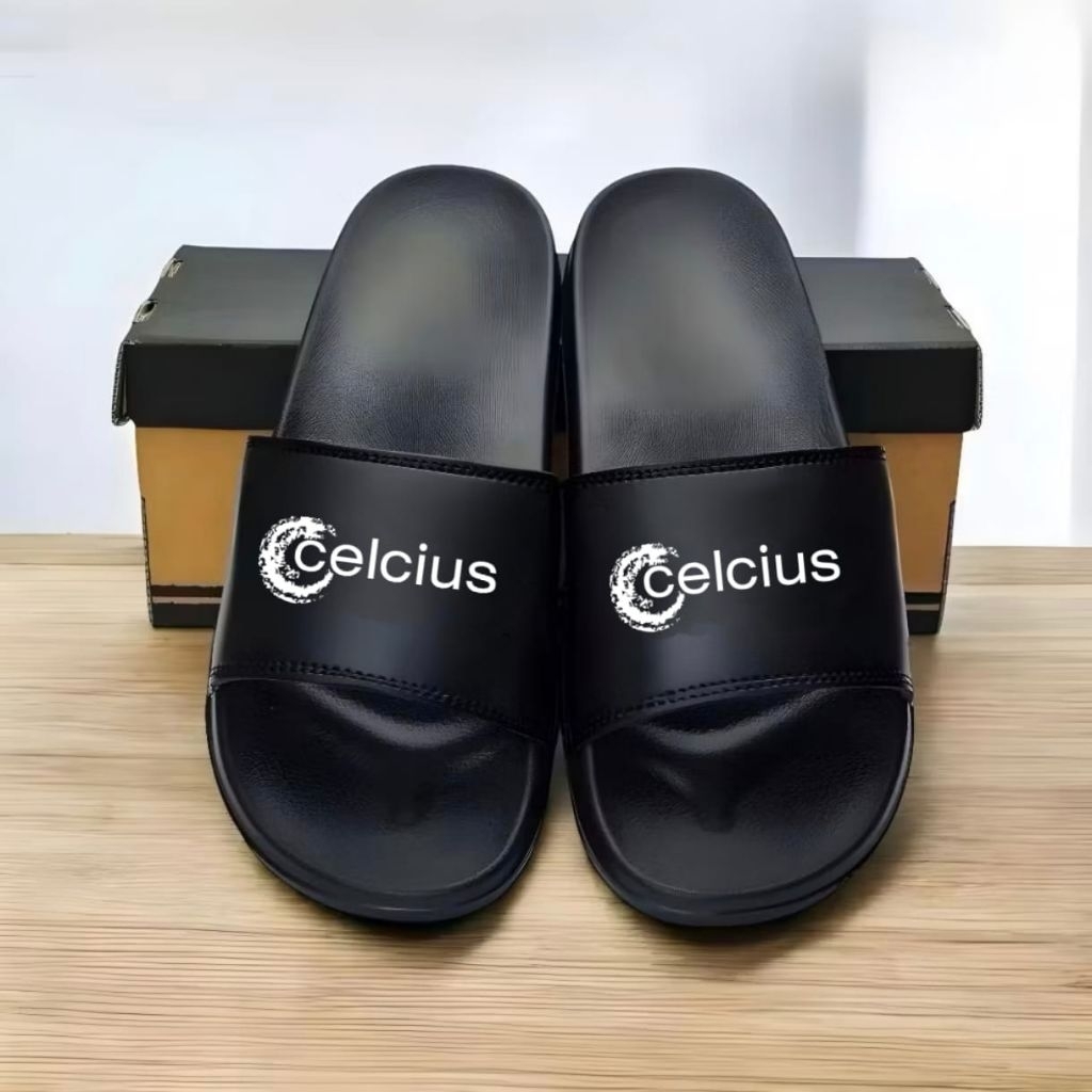 Sandal Slop Pria Wanita Celcius Eva/Sandal Slide Slop UPPER LOKE SISTEM/Sandal Distro Tanpa Lem Orig