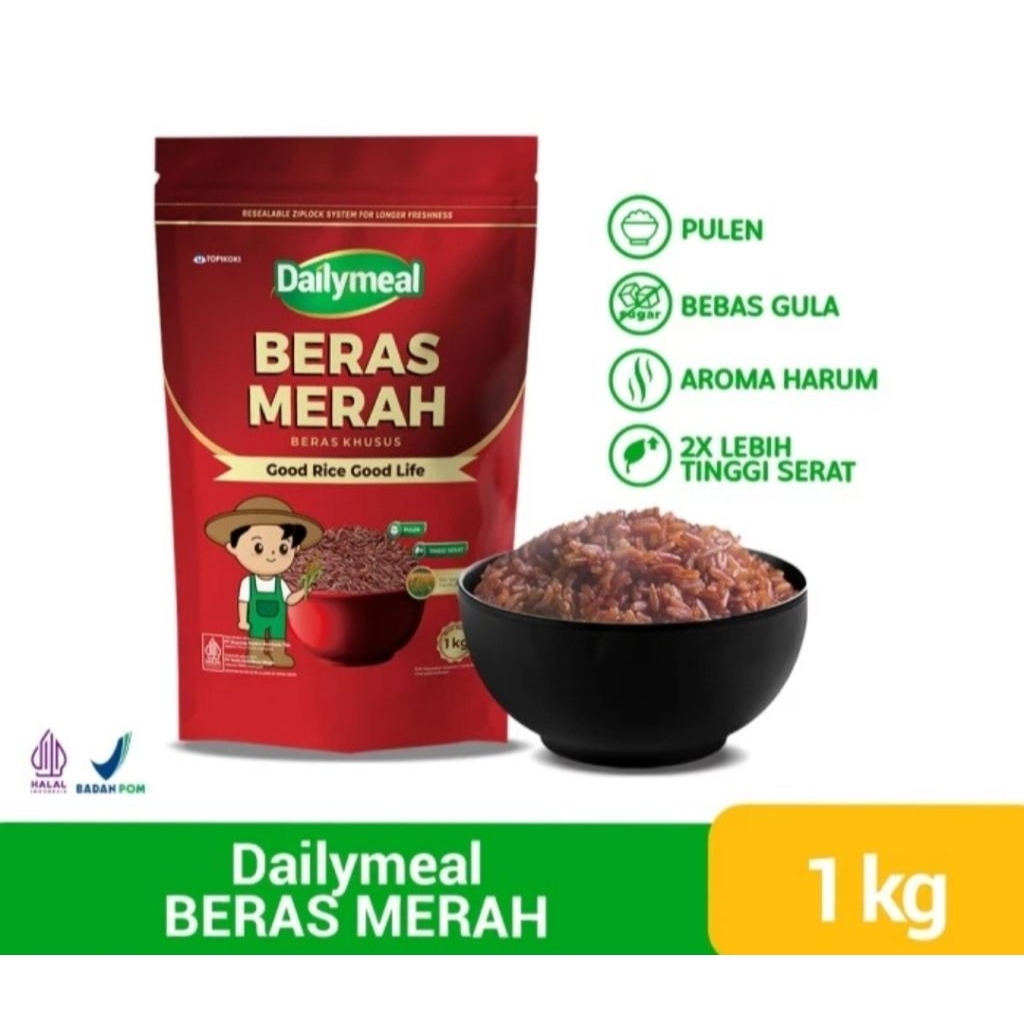 Dailymeal Beras Merah 1 kg / beras merah
