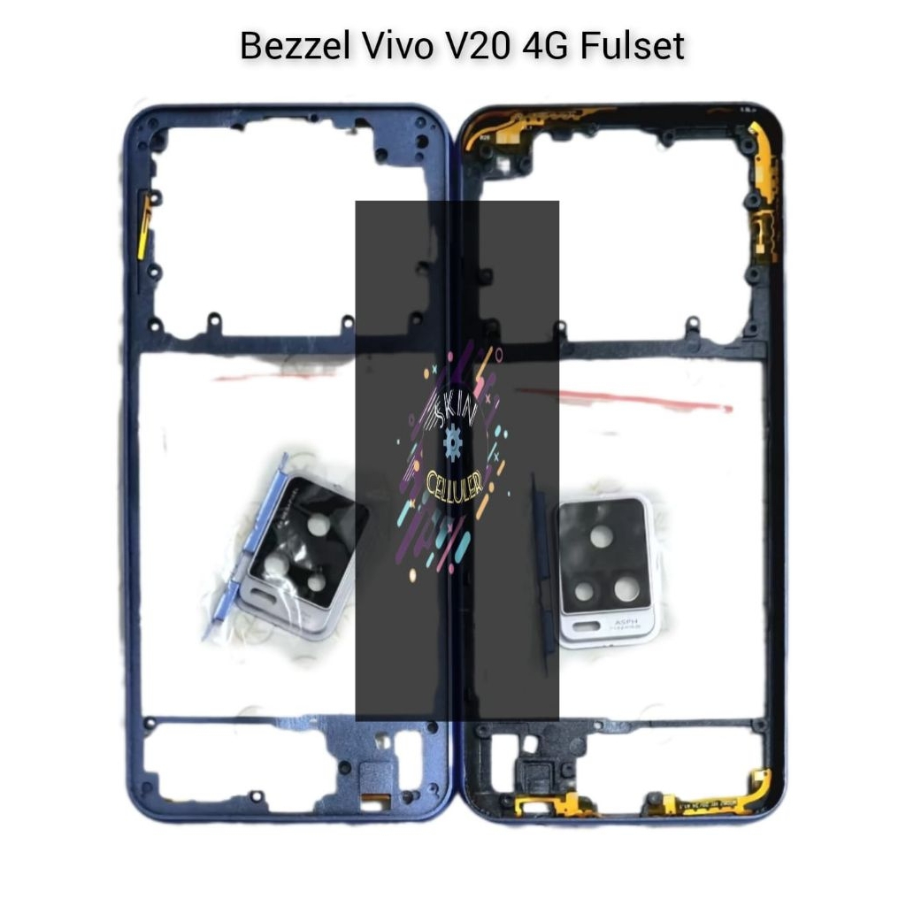 BEZZEL - CASING / SKIN TULANG TENGAH MESIN VIVO V20 4G