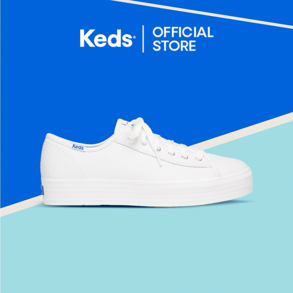 NEW SALE KEDS | Sepatu keds | Keds sale | Keds Triple Kick Leather White-WH57310