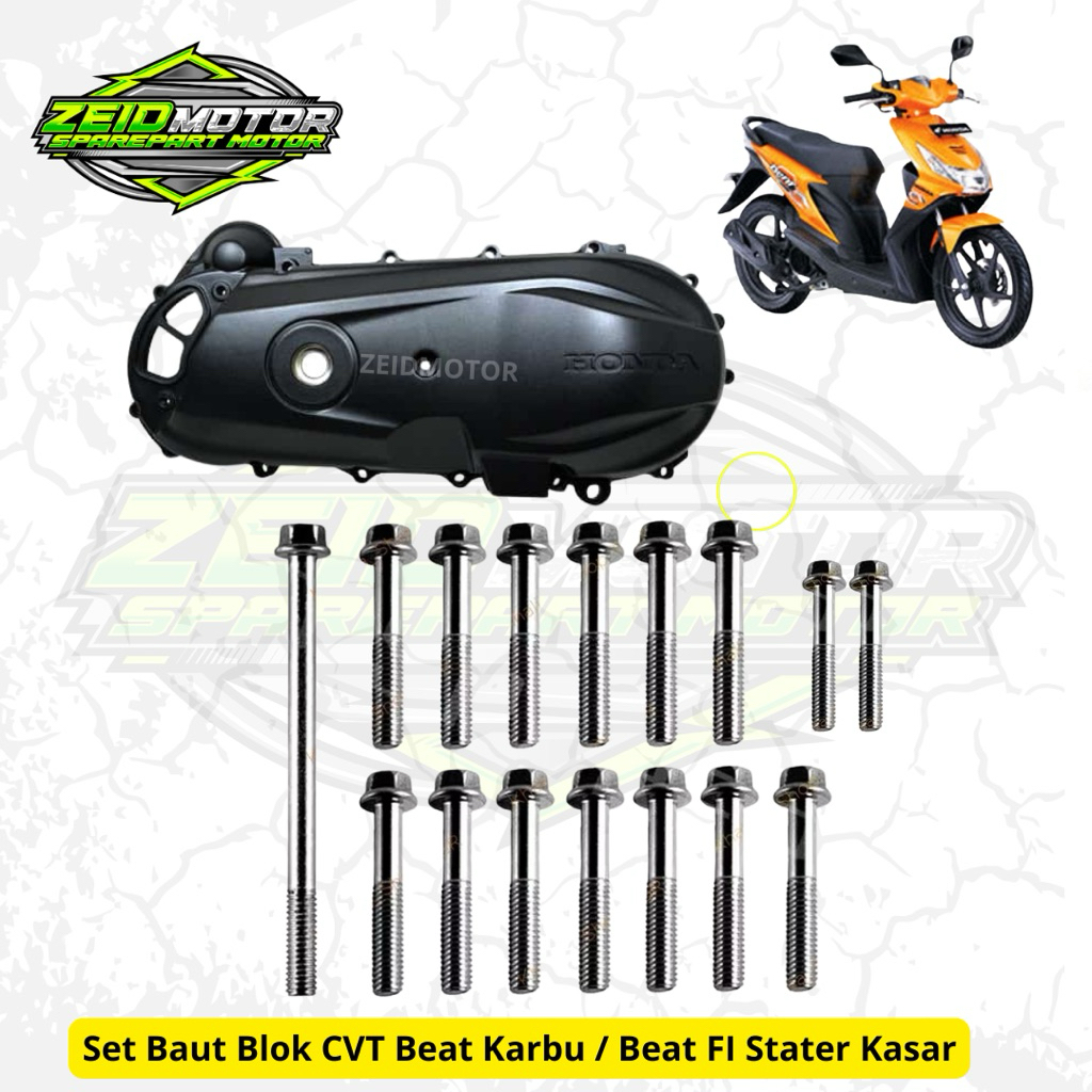 ( FULL SET ) BAUD BLOM CVT MOTOR BEAT KARBU / BAUT CVT HONDA BEAT KARBU
