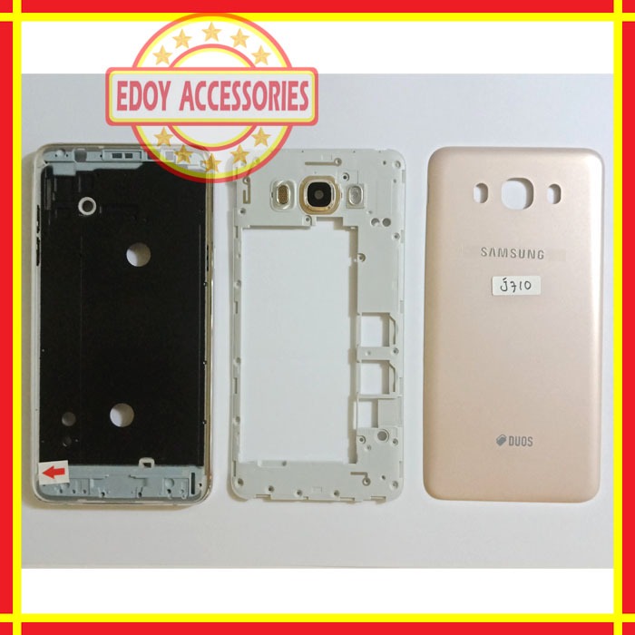 Kesing Samsung Galaxy J7 2016 Fullset J710 J710FN Casing Tulang Tatakan Lcd