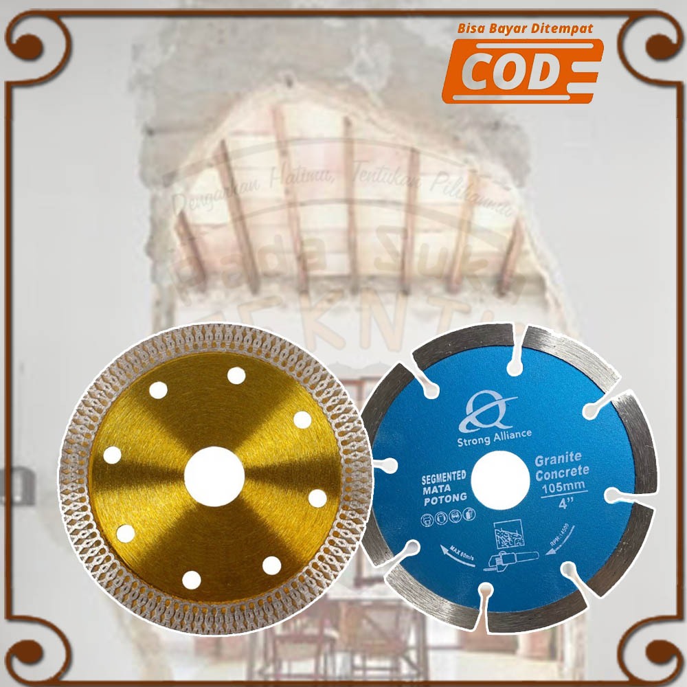 mata potong mesin gerinda wall chaser adapter grooving bobok dinding betel tembok beton 4inci