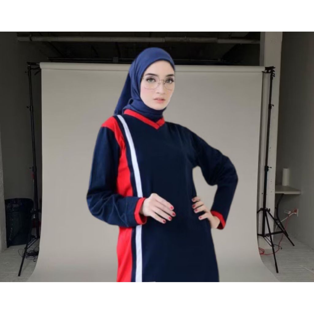 atasan tunik02 baju olahraga wanita muslimah//baju olahraga kekinian premium
