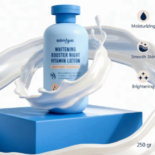 YONI SKINCARE -WHITENING BOOST3R NIGHT VITAMIN BODY LOTION(BODY LOTION MALAM YG MENCERAHKAN BOX BIRU
