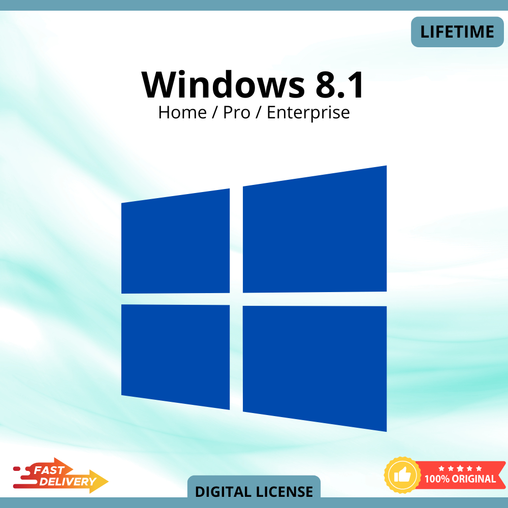 Windows 8.1 Home | Pro | Enterprise Original Key Lifetime
