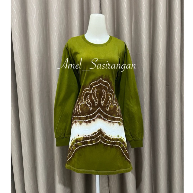 Kaos Tunik sasirangan banjar Model A/payung sizeM L XL XXL by amel_sasirangan ni