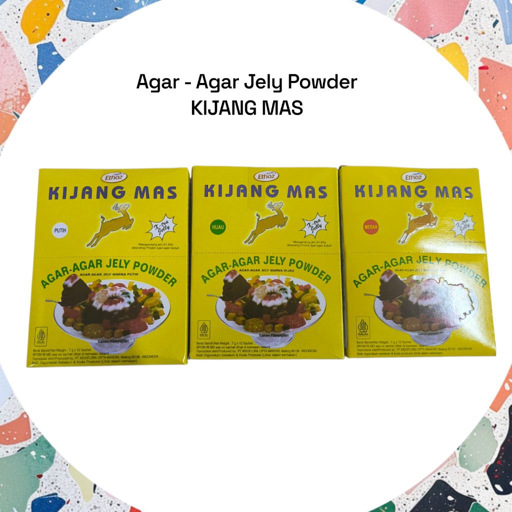(1pak)Agar-agar Kijang mas/ agar- agar Jely powder kijang mas