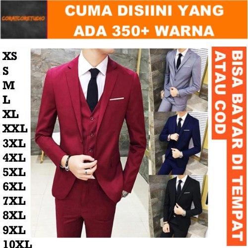 READY STOCK REALPIC GRAYWOLF TC87 JAS PRIA UKURAN BESAR / JAS NIKAH UKURAN JUMBO JAS Blazer Celana 3