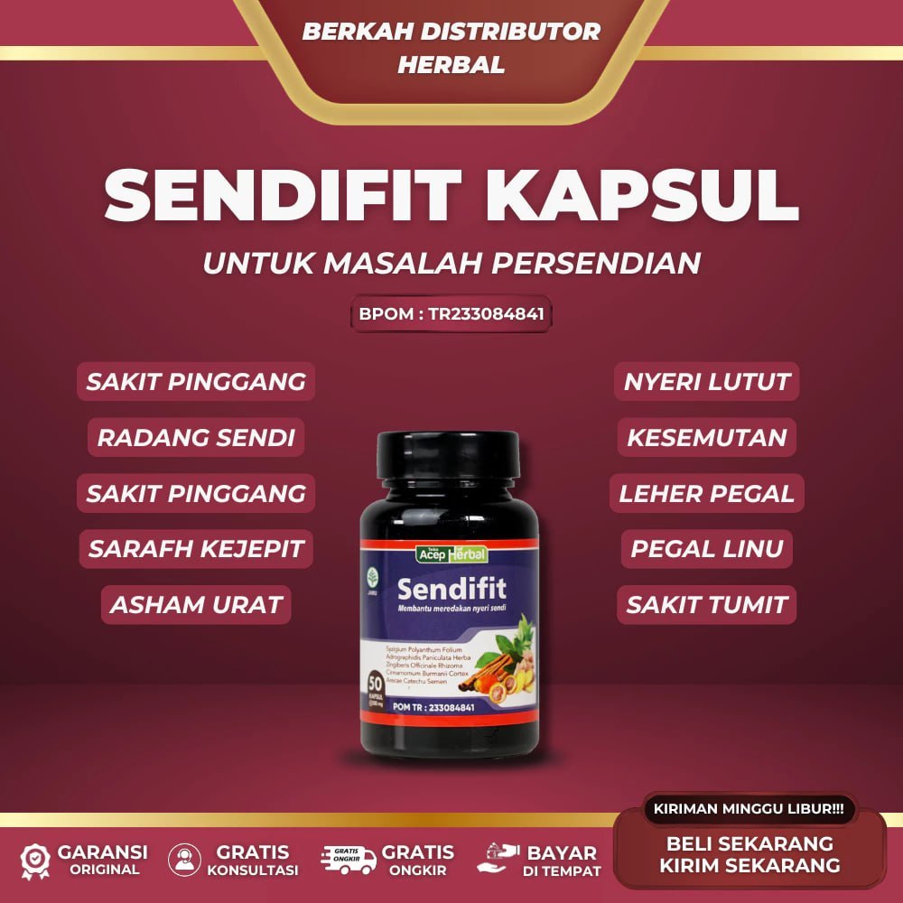 SENDIFIT ORIGINAL - Obat Sakit Tumit Asam Urat Nyeri Leher Sakit Bokong Saraf Kejepit