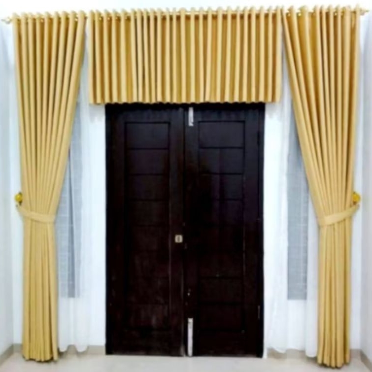 GORDEN PONI ATAS PINTU SATU SET GORDENG JENDELA COCOK UNTUK PINTU UTAMA DAN GORDENG JENDELA RUANG TA