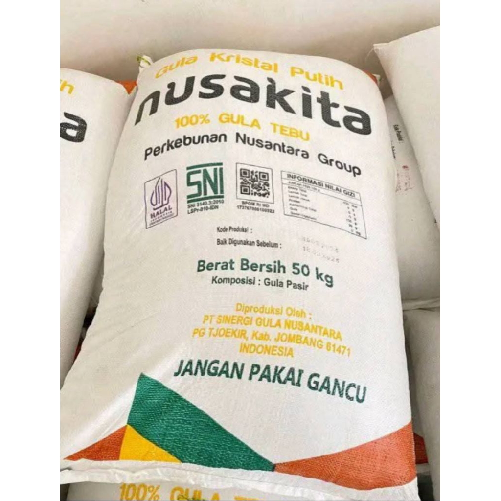 ™SIMBA Mart™ | Gula Pasir Nusakita 1 Sak 50 Kg | Gula Nusakita 50 Kg 1 Sak