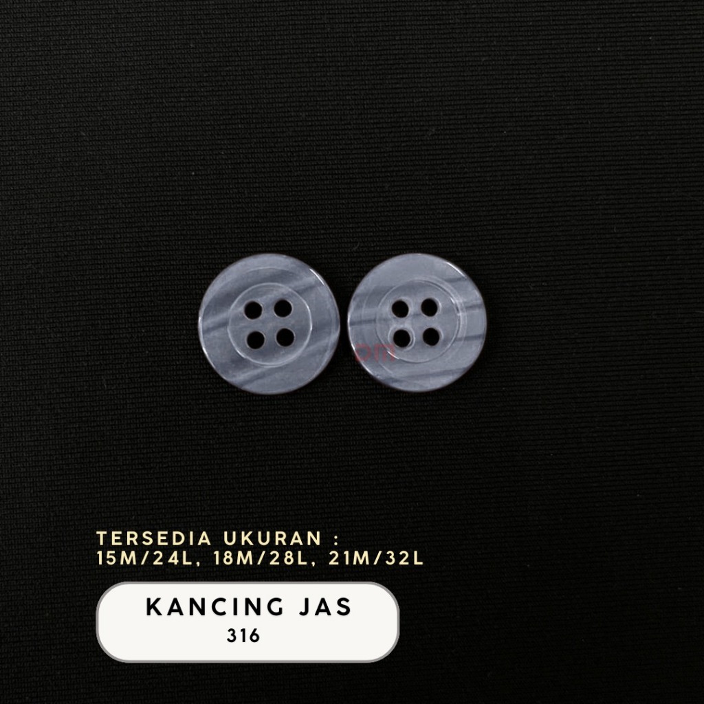 Kancing Jas / Blazer Warna lubang empat #316