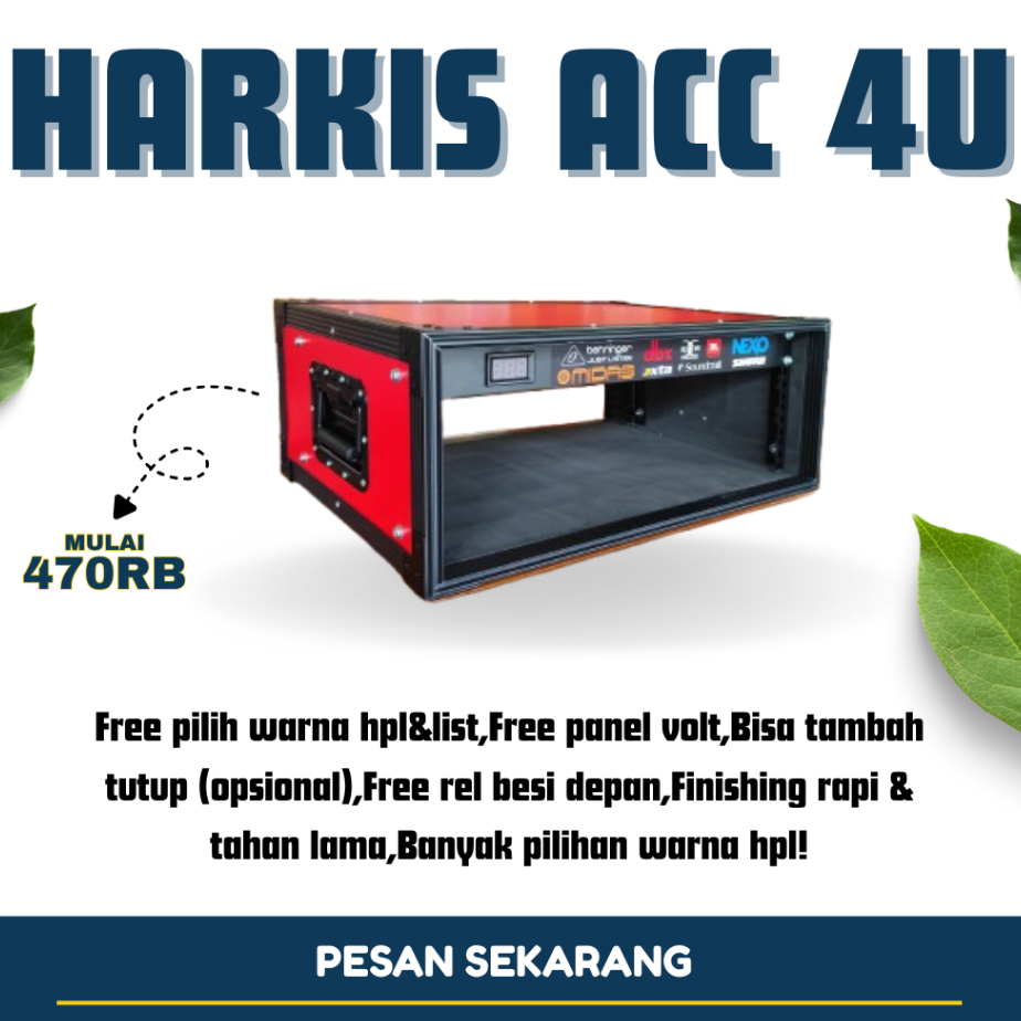 Harkis Accessories Sound – Lengkap 4U–12U, Free Warna HPL & List
