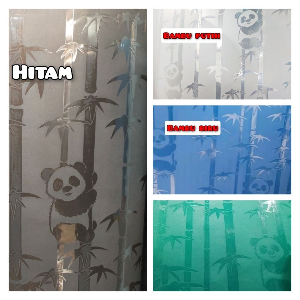 Fiber pagar plastik penutup pagar motif Bambu Lite