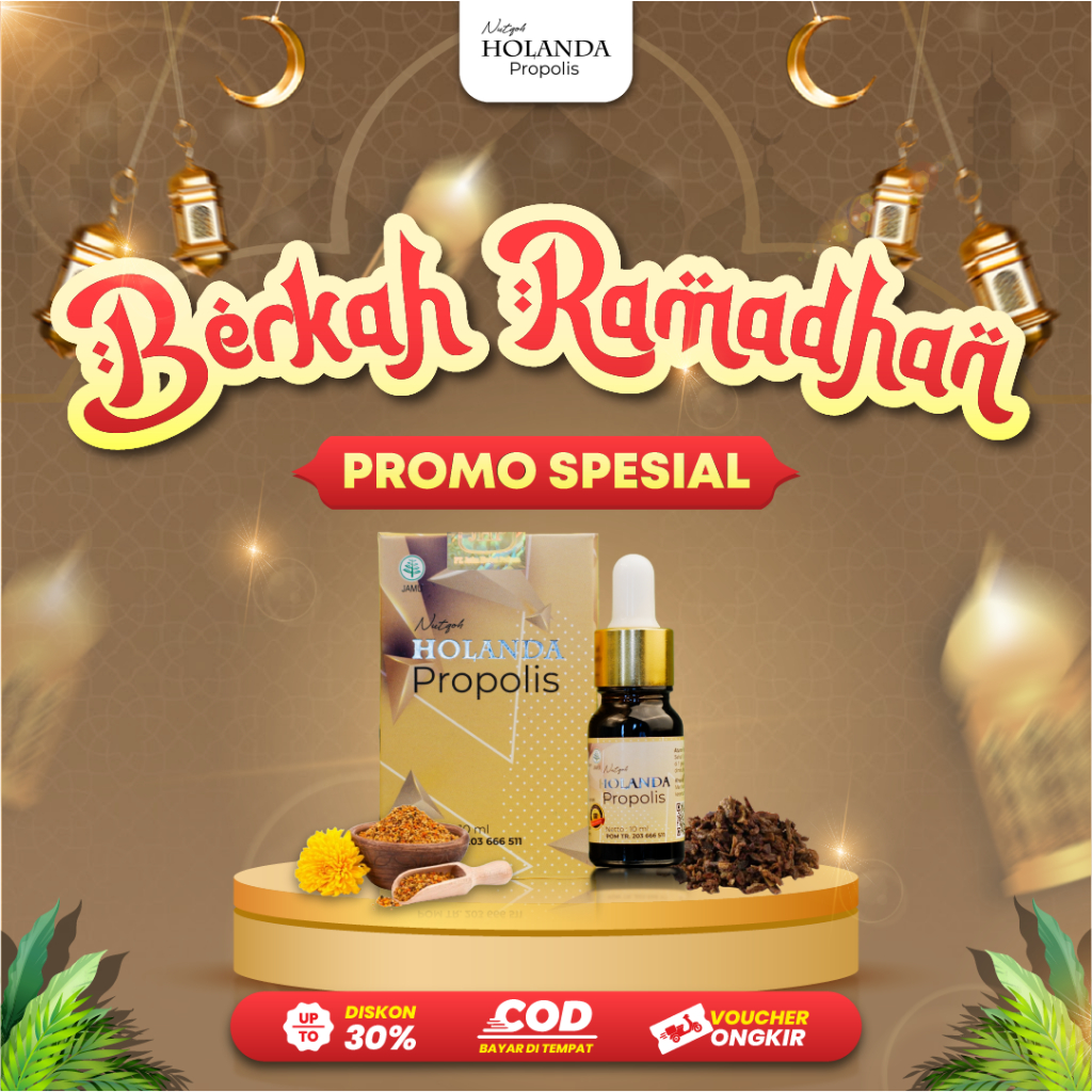 HOLANDA Propolis 10ml [PROMO SPESIAL] Obat Herbal Alami Mengatasi Gula Darah Tinggi, Kolestrol, Hipe