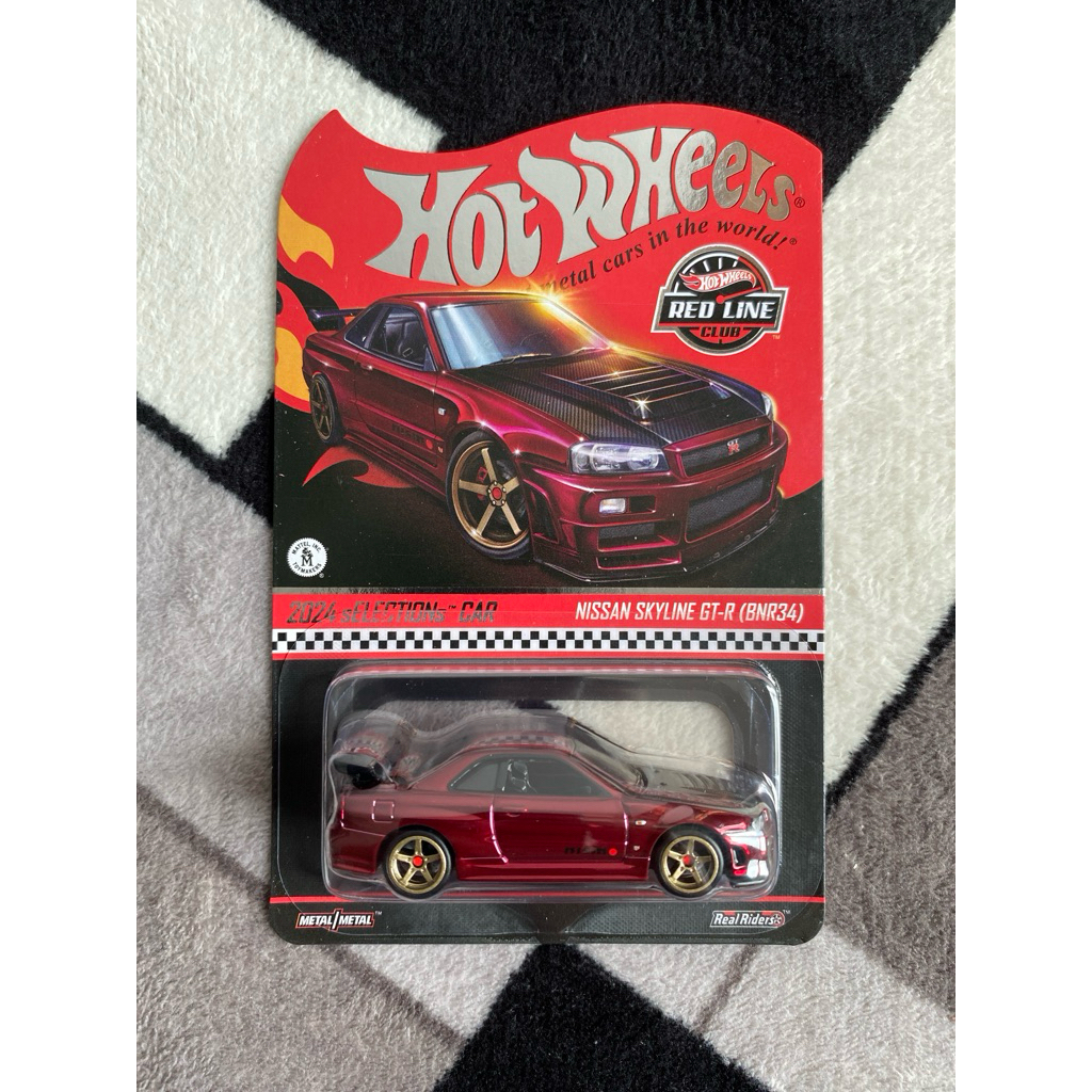 Hotwheels Nissan Skyline GT-R (BNR34) Oxblood RLC