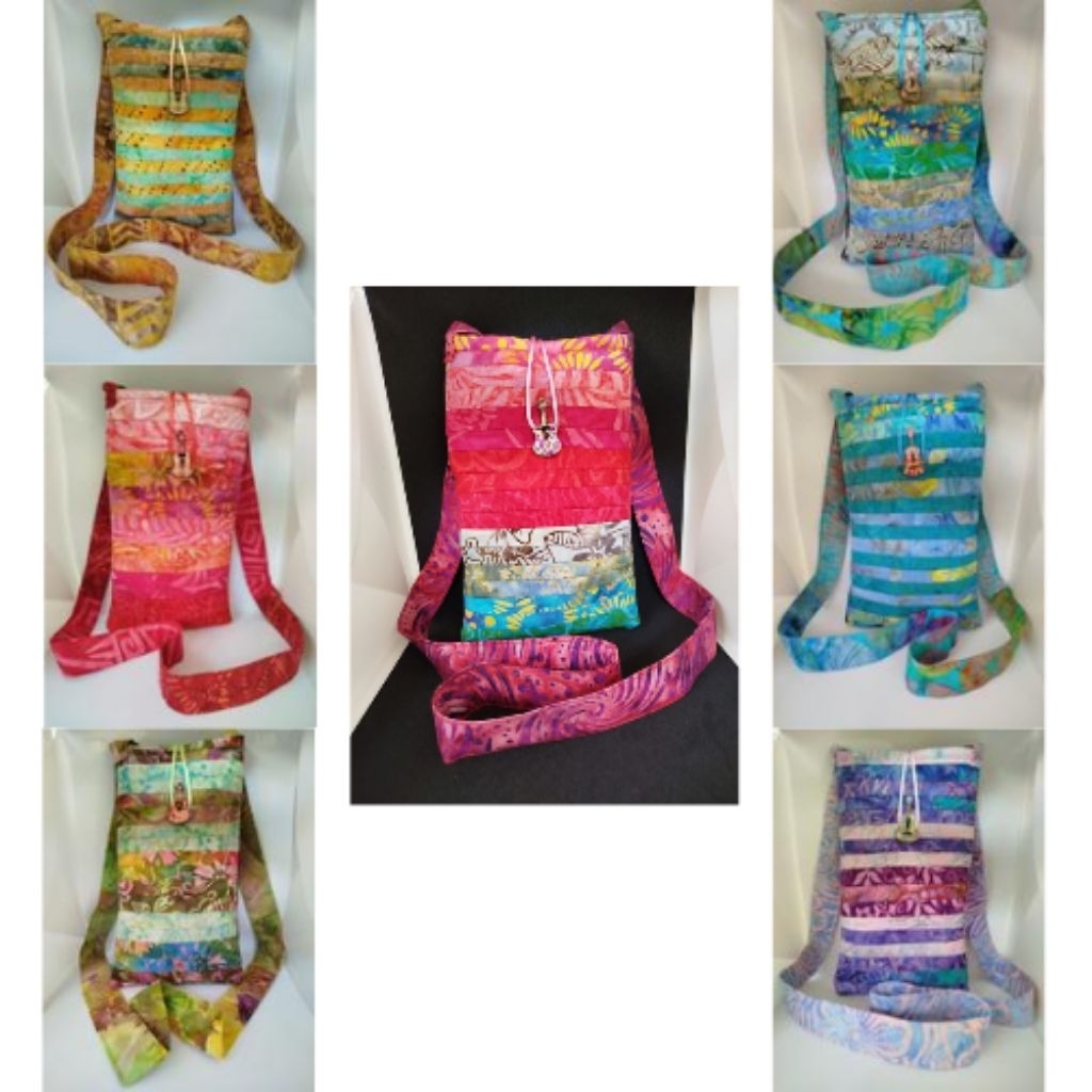 Tas Selempang Batik Bali Kombinasi Jeans - Handmade Patchwork