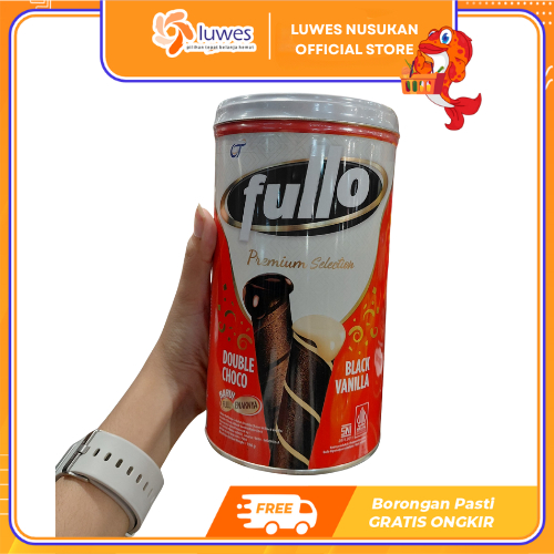 FULLO Kaleng Premium Selection Double Choco Black Vanilla 196gr 2 Rasa