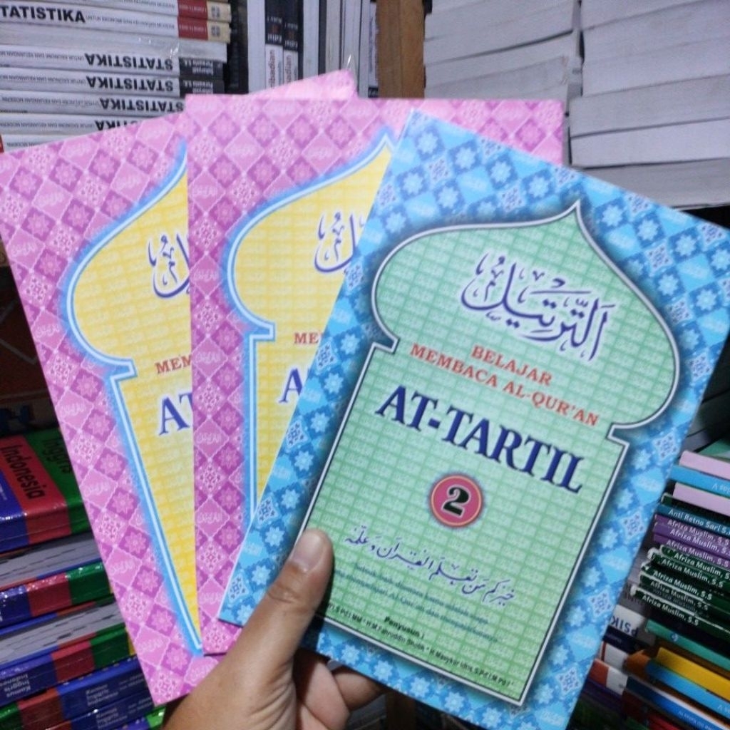 belajar membaca Al-Qur'an AT-TARTIL jilid 1,2,3,4,,5,6