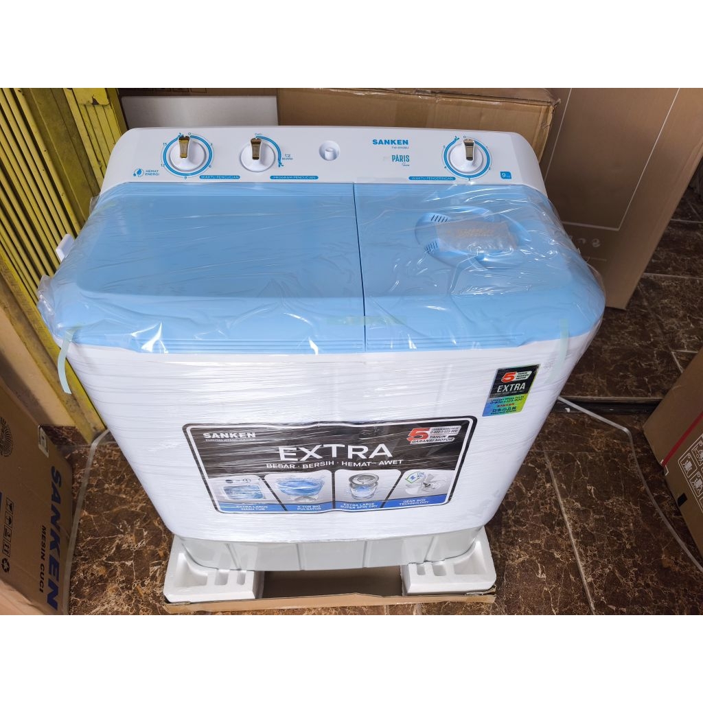mesin cuci Sanken 9 kg 2 tabung/mesin cuci Sanken 9110