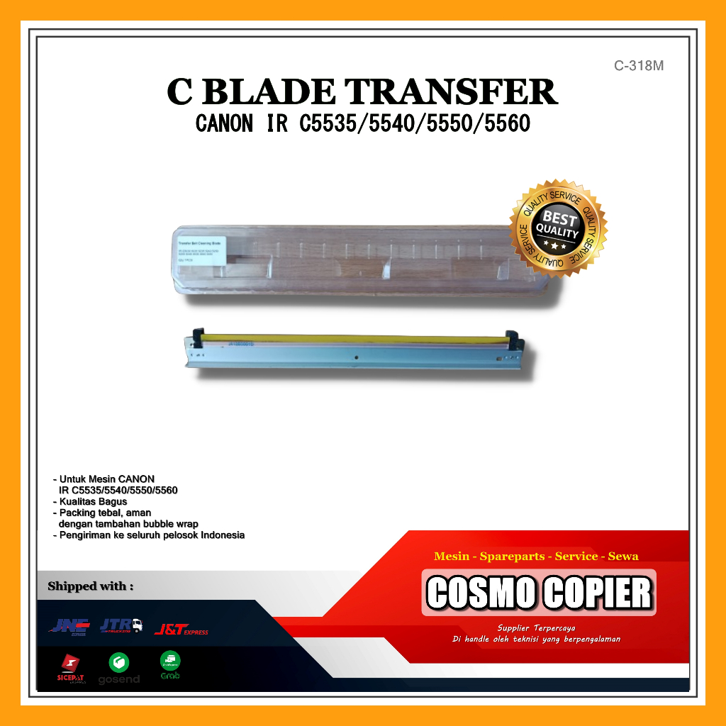 Cleaning Blade Transfer CANON IR C5030/5035/5045/5235/5240/5250/5255/5535/5540/5550
