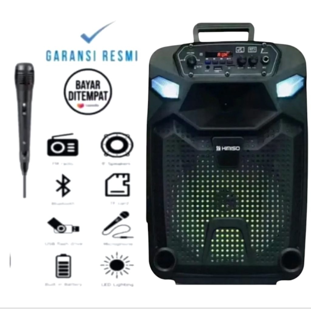 PALING BESAR UKURAN 8.8INC Speaker Bluetooth 7801 Speaker Subwoofer aktif Super Basss 8.8inc Subwoof