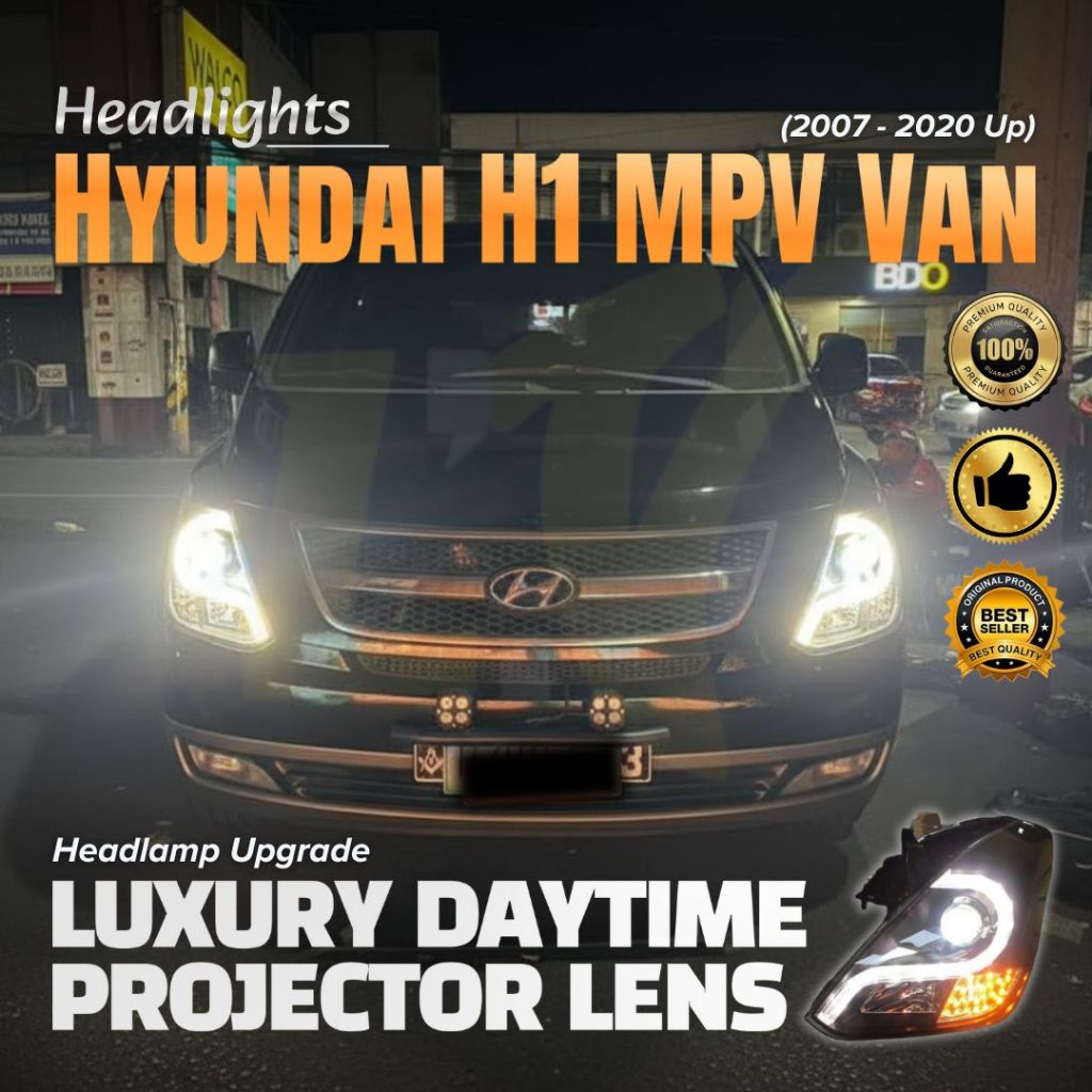 HYUNDAI H1 (2007 - 2020 Up) ROYALE / XG / GRAND STAREX MPV VAN - LAMPU DEPAN, HEAD LAMP, HEADLAMP - 